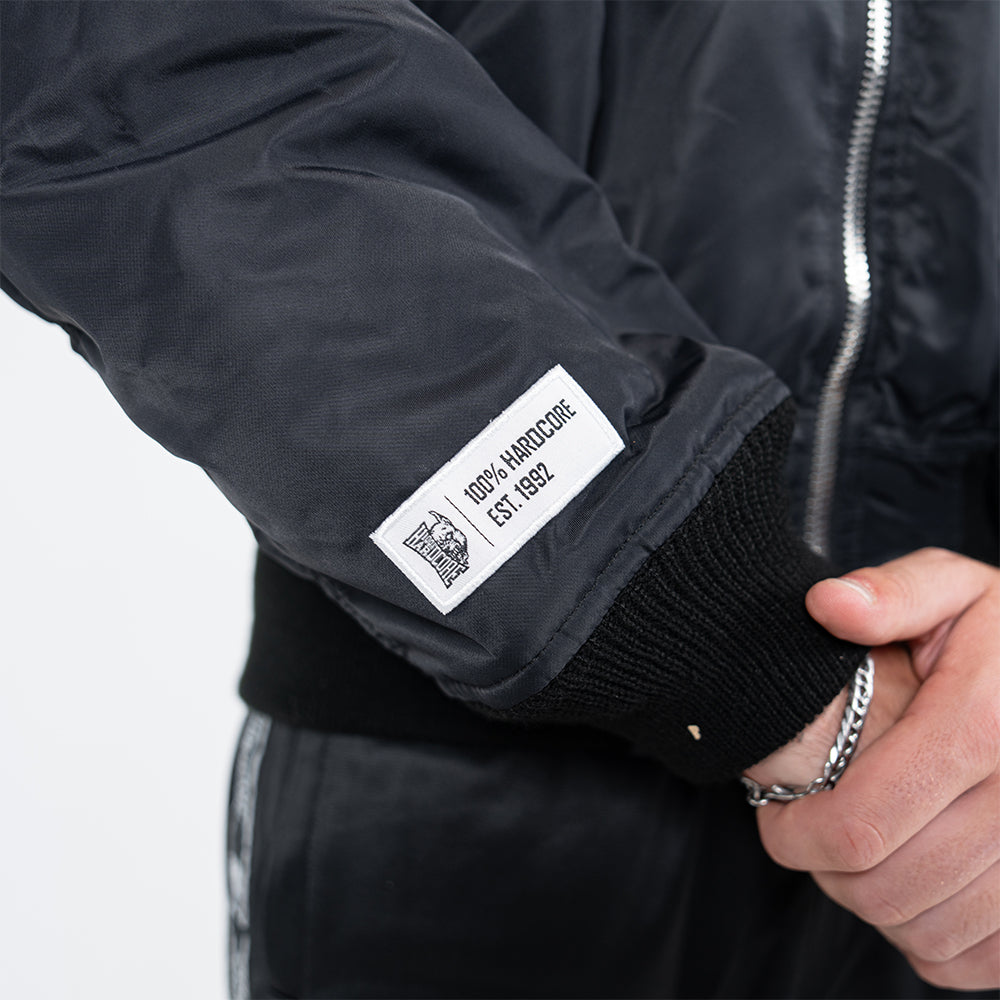 100% HARDCORE BOMBERJACKET
VERTICAL BLACK
