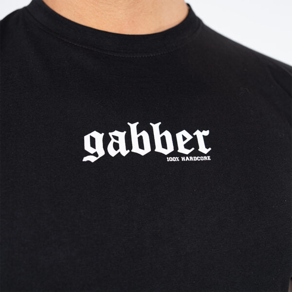 100% Hardcore T-shirt Gabber Vertical Black *