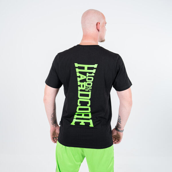 100% Hardcore T-shirt Vertical Black/Green *