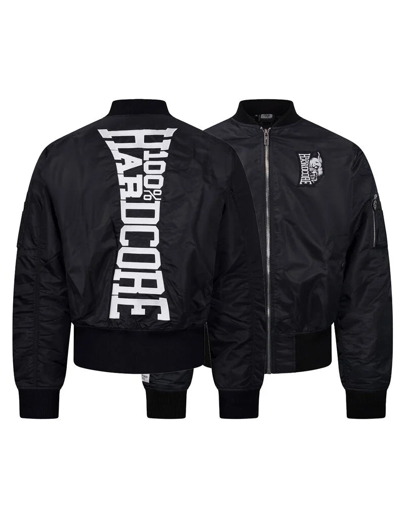 100% HARDCORE BOMBERJACKET
VERTICAL BLACK