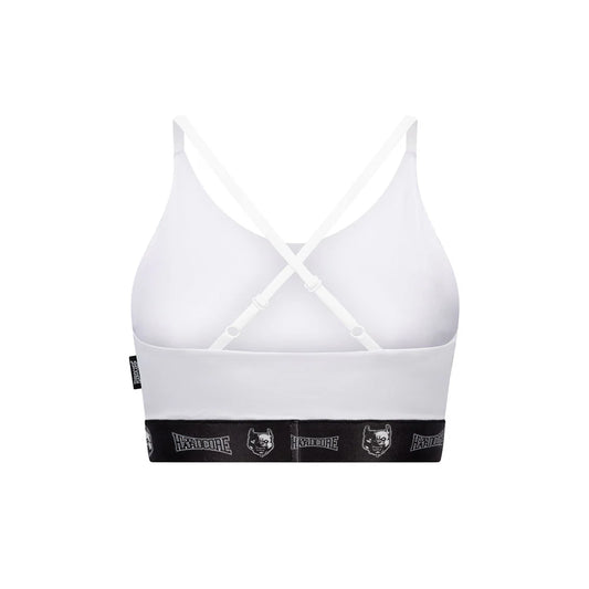 100% Hardcore Women Sport Top Taping White