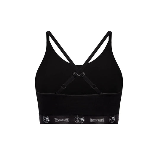 100% Hardcore Women Sport Top Taping Black
