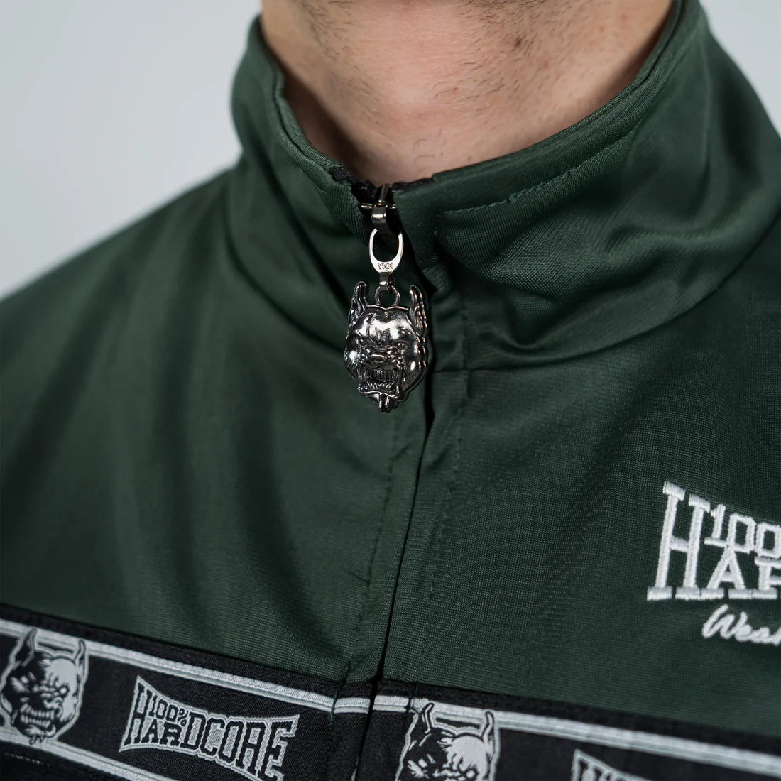 100% Hardcore Training Jacket Essential Dark Green