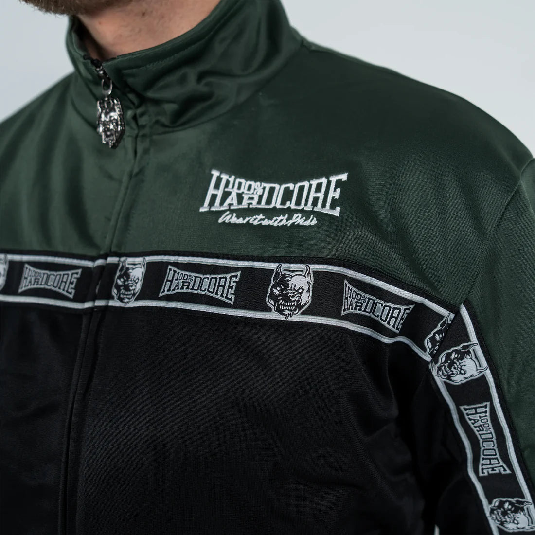 100% Hardcore Training Jacket Essential Dark Green