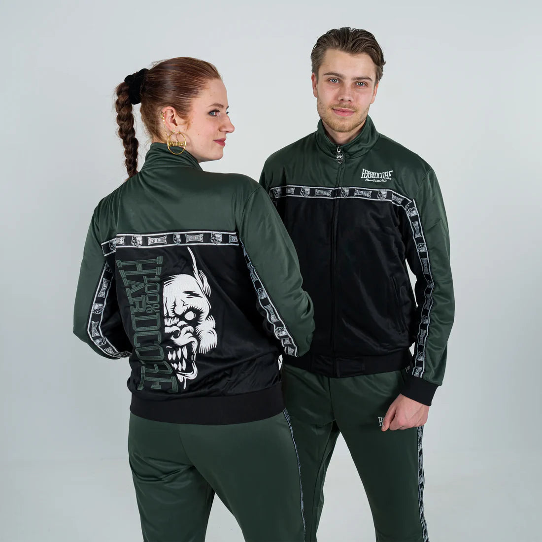 100% Hardcore Training Jacket Essential Dark Green