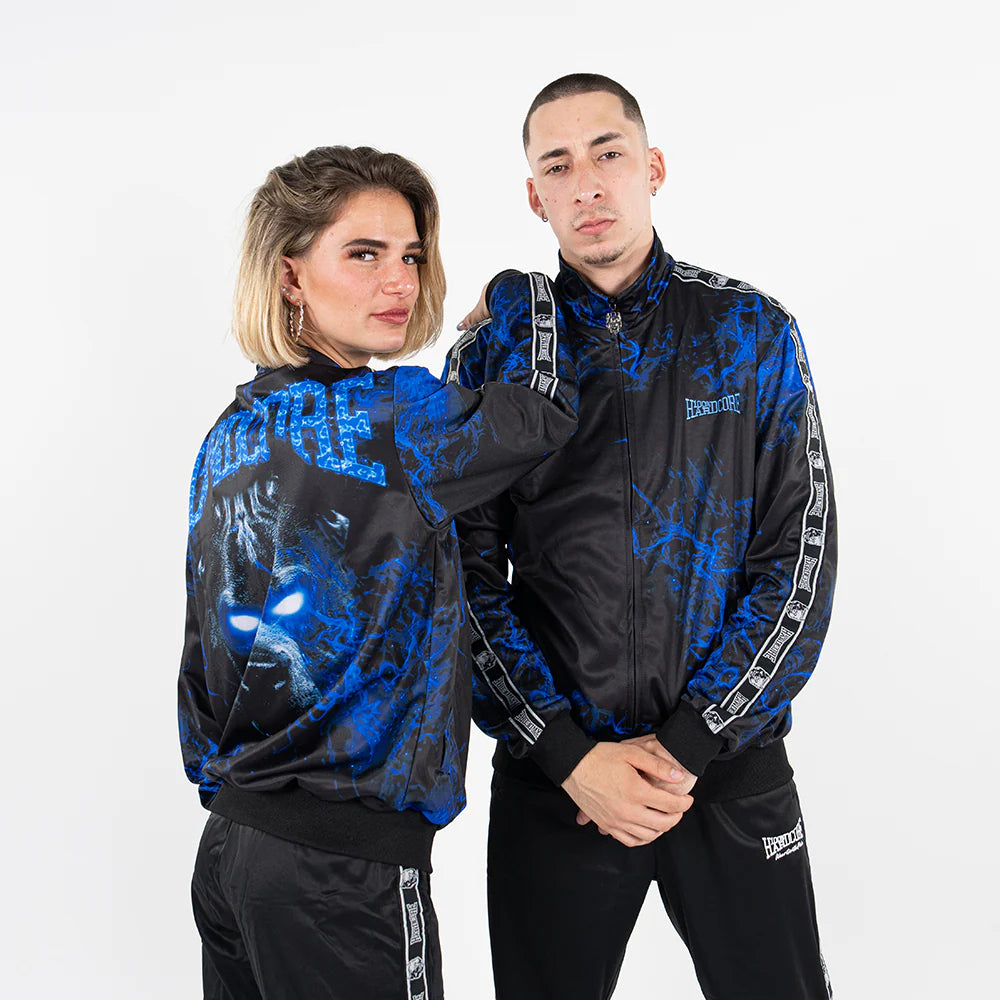 100% Hardcore Training Jacket Flaming Dog Blue