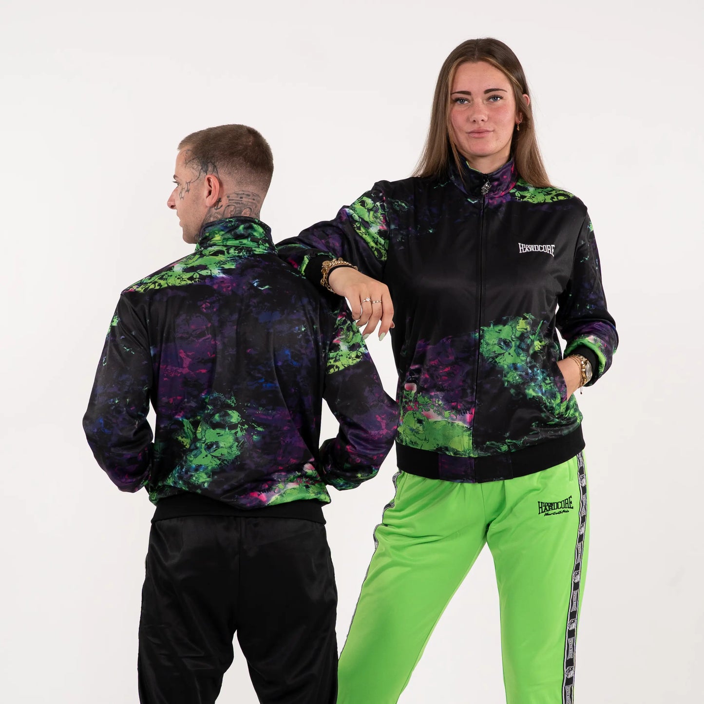 100% Hardcore Training Jacket Toxic Drip