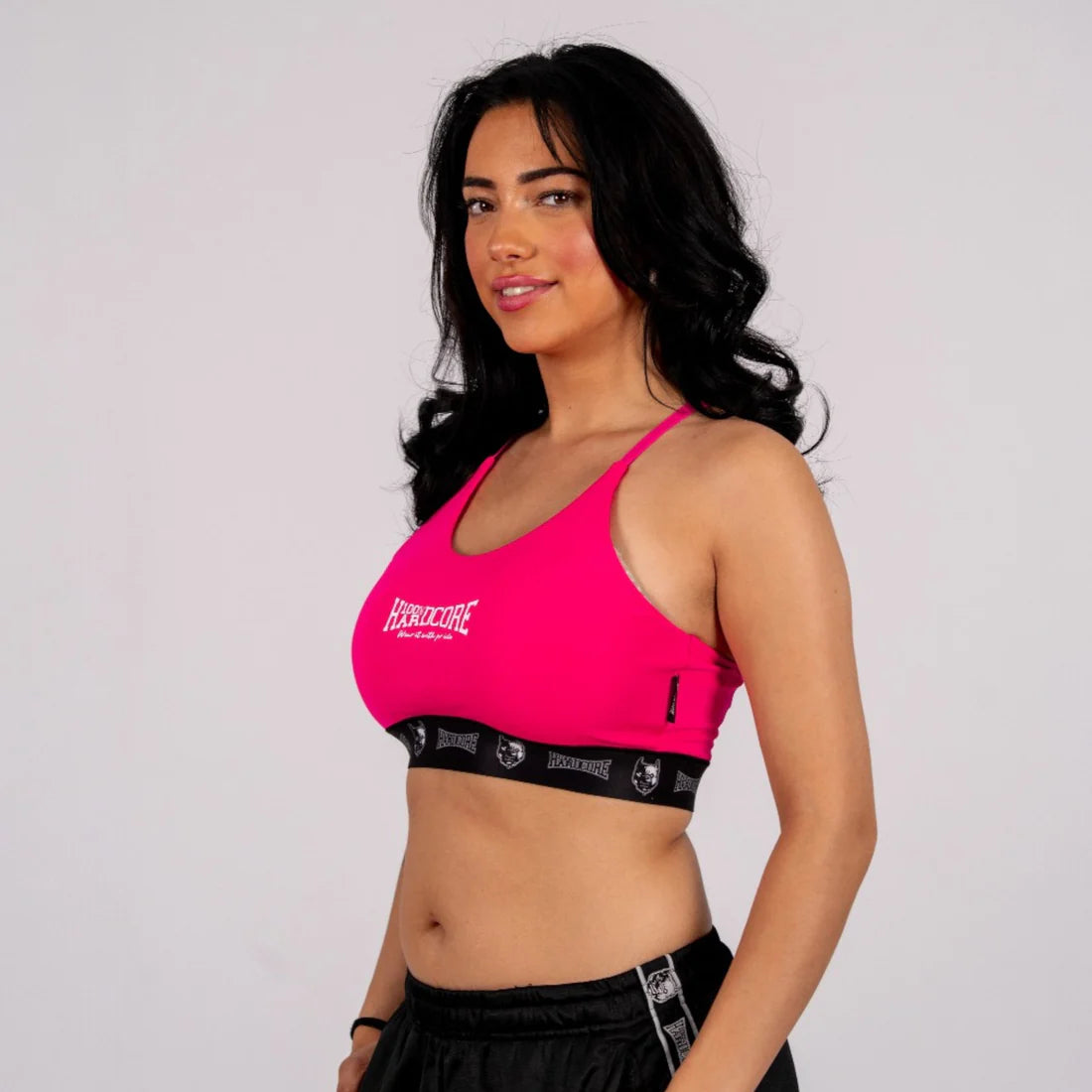 100% Hardcore Women Sport Top Taping Fuchsia