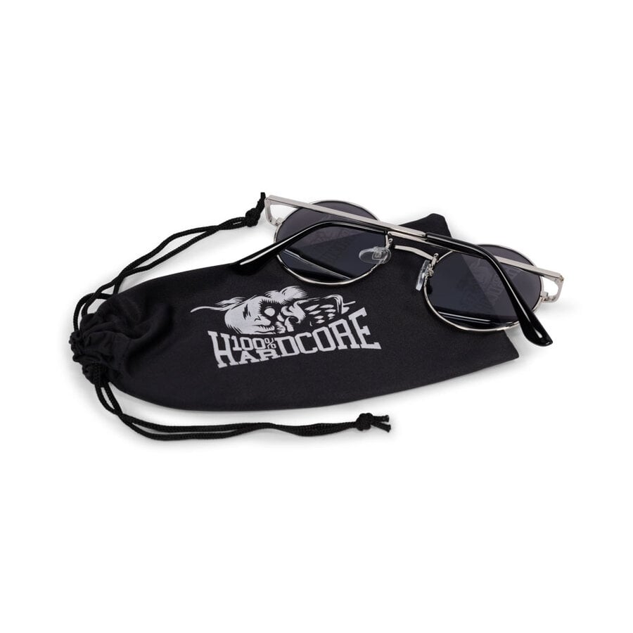100% HARDCORE SUNGLASSES SILVER REVO