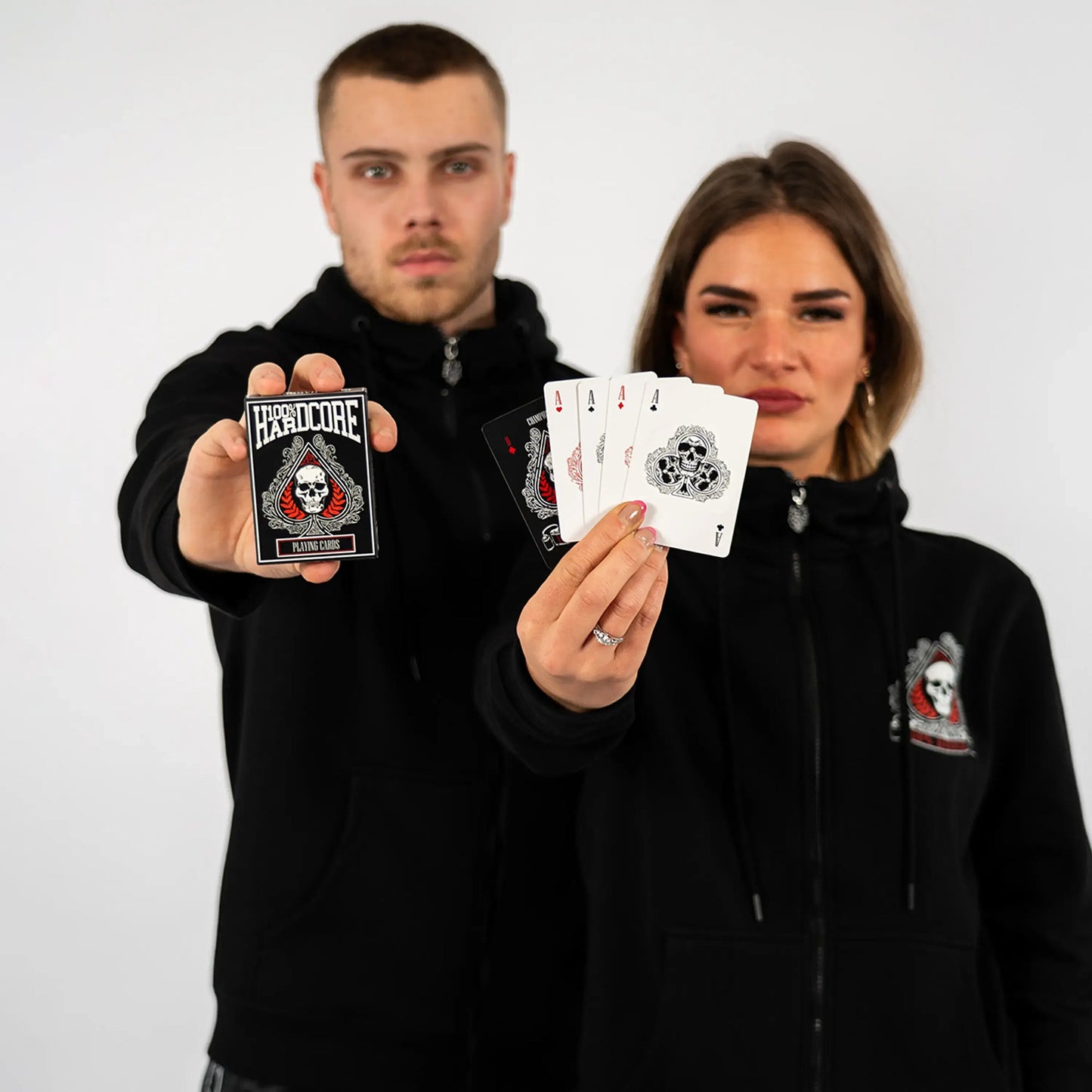 100% Hardcore Playing Cards Ace of Spades