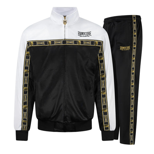 100% Hardcore Trainingsuit Jacket Essential Gold/White + FREE SOCKS