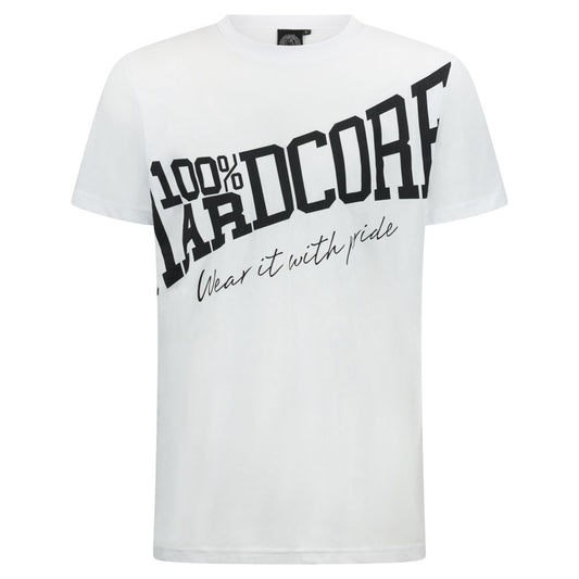 100% HARDCORE T-SHIRT ESSENTIAL TILTED WHITE