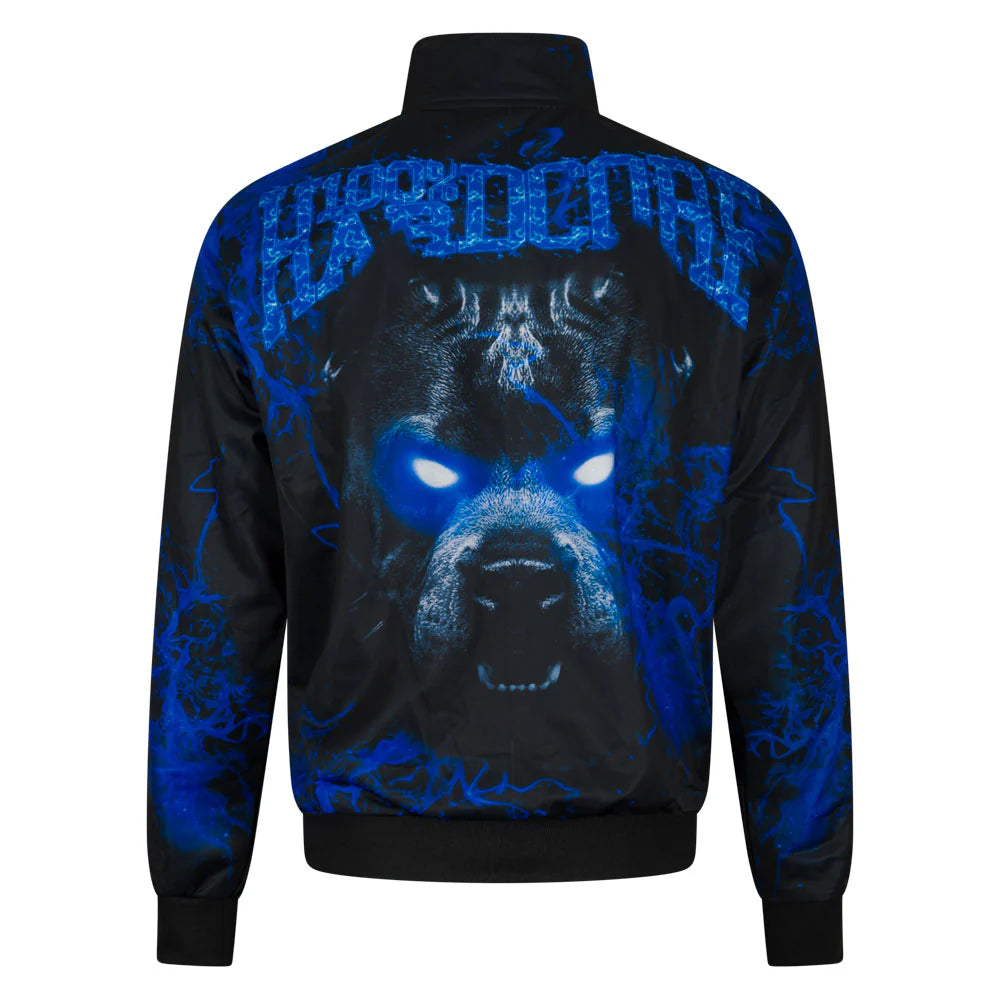 100% Hardcore Training Jacket Flaming Dog Blue