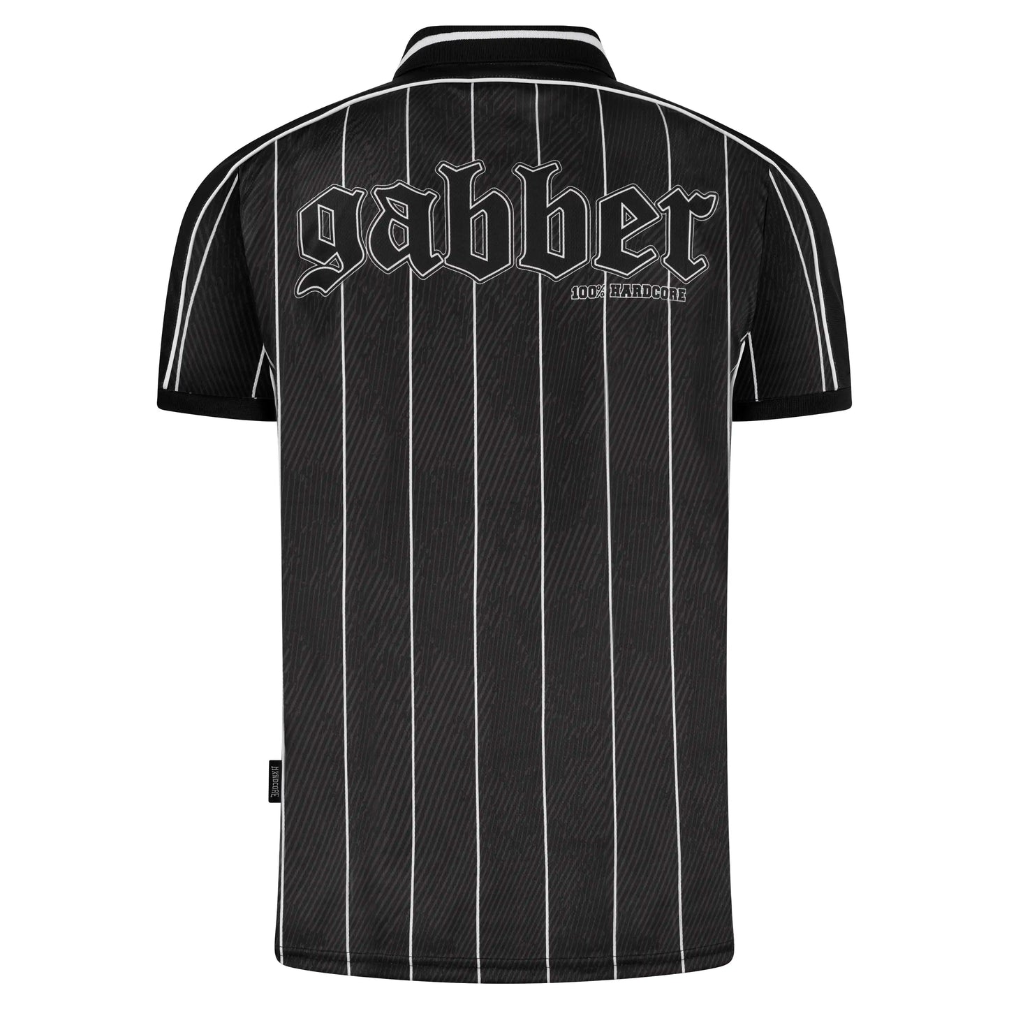 100% Hardcore T-shirt Gabber Soccershirt Striped