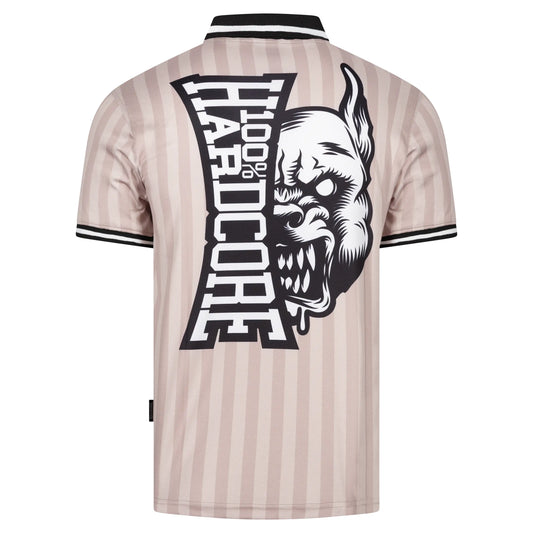 100% Hardcore Soccershirt Classic Striped Sand