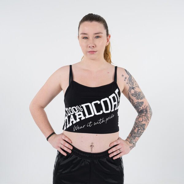100% HARDCORE TANKTOP WOMEN TILTED ESSENTIAL BLACK / WHITE *