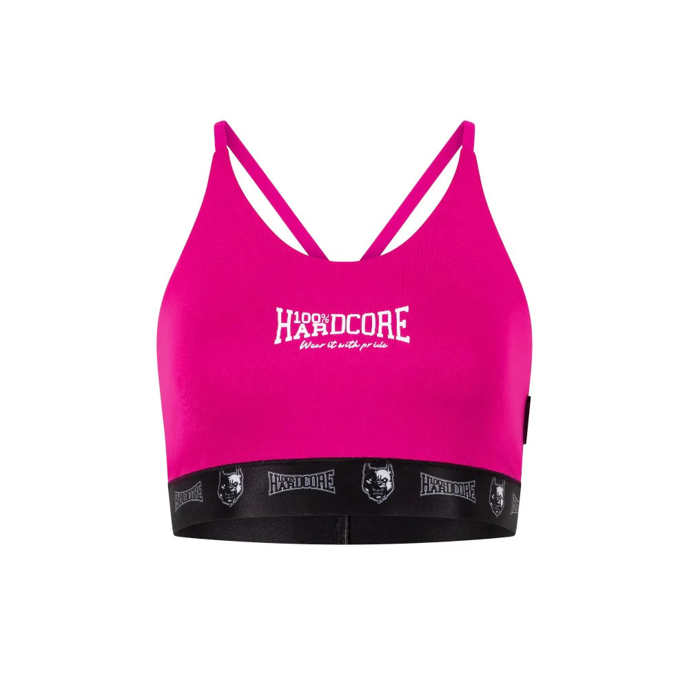 100% Hardcore Women Sport Top Taping Fuchsia