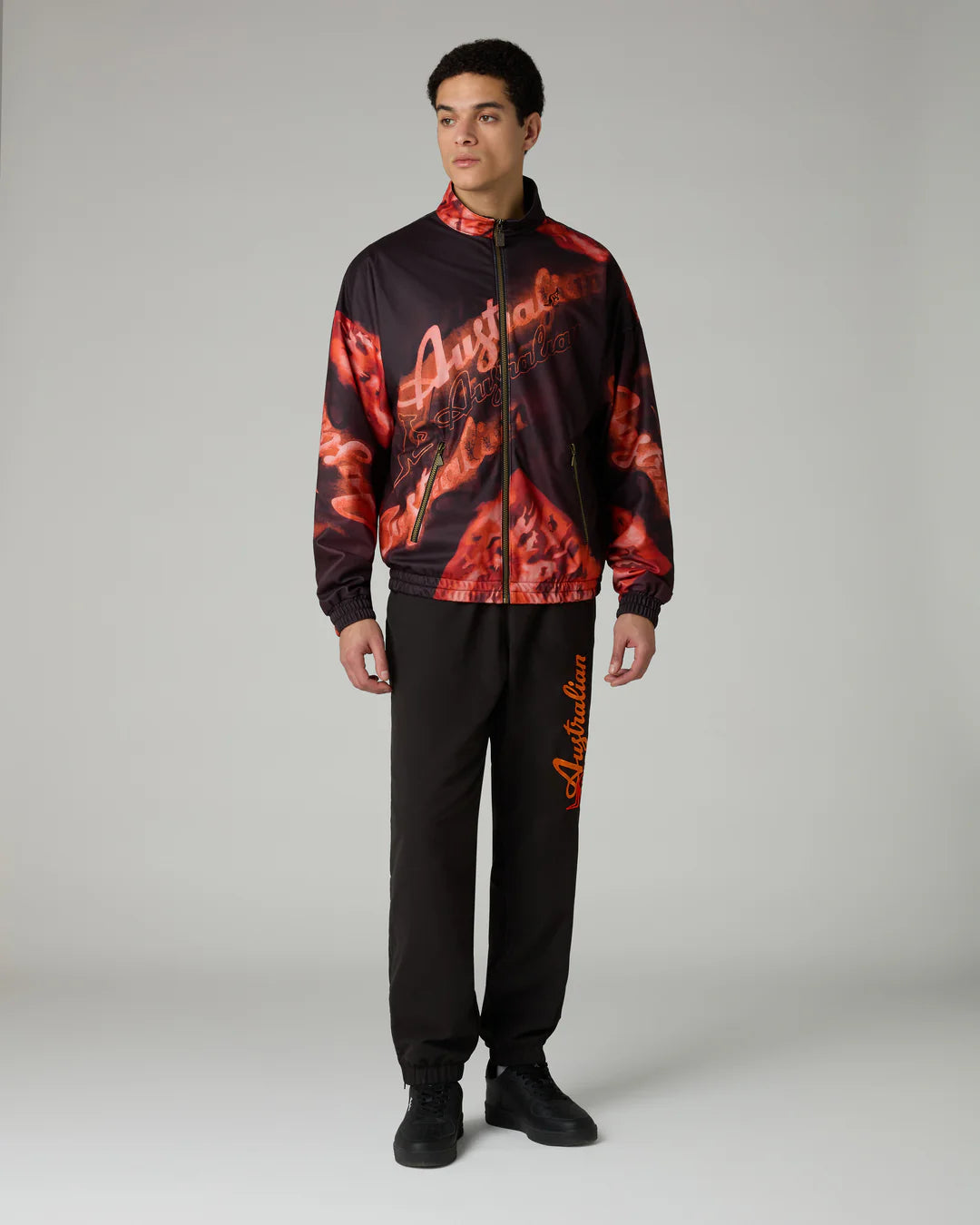AUSTRALIAN GABBER JACKETS SPECIAL EDITION Rust Printed Track Jacket
