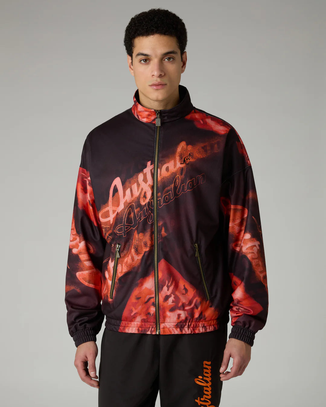 AUSTRALIAN GABBER JACKETS SPECIAL EDITION Rust Printed Track Jacket