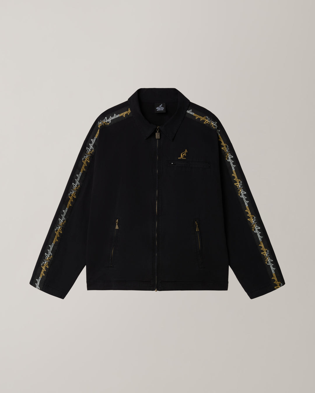 AUSTRALIAN GABBER ARCHIVE LUX01 GIACCA WORK BANDA COTTON TWILL WASHED EMBROIDERY ARUGC0035 003 STOCK