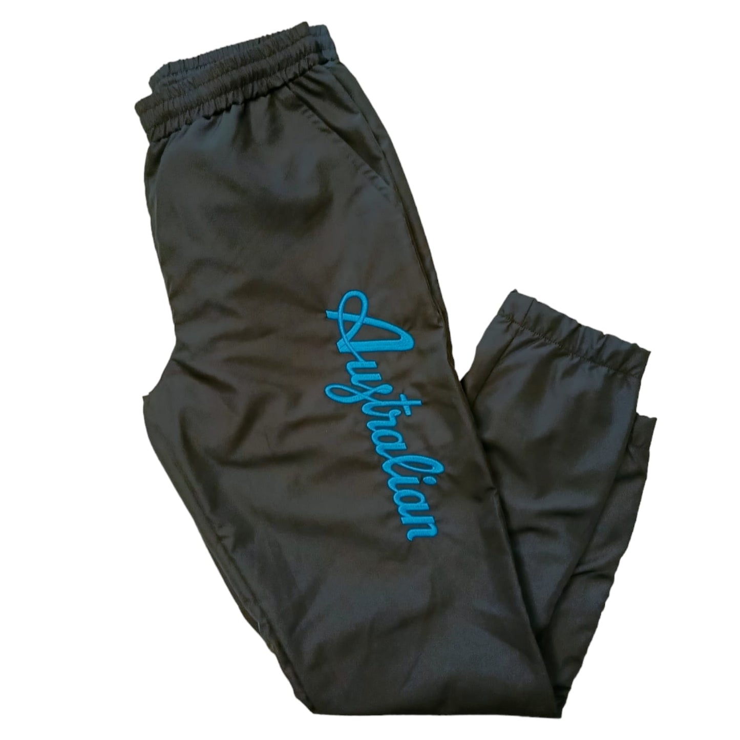 Australian Smash Pants Big Logo Black / Sky Blue