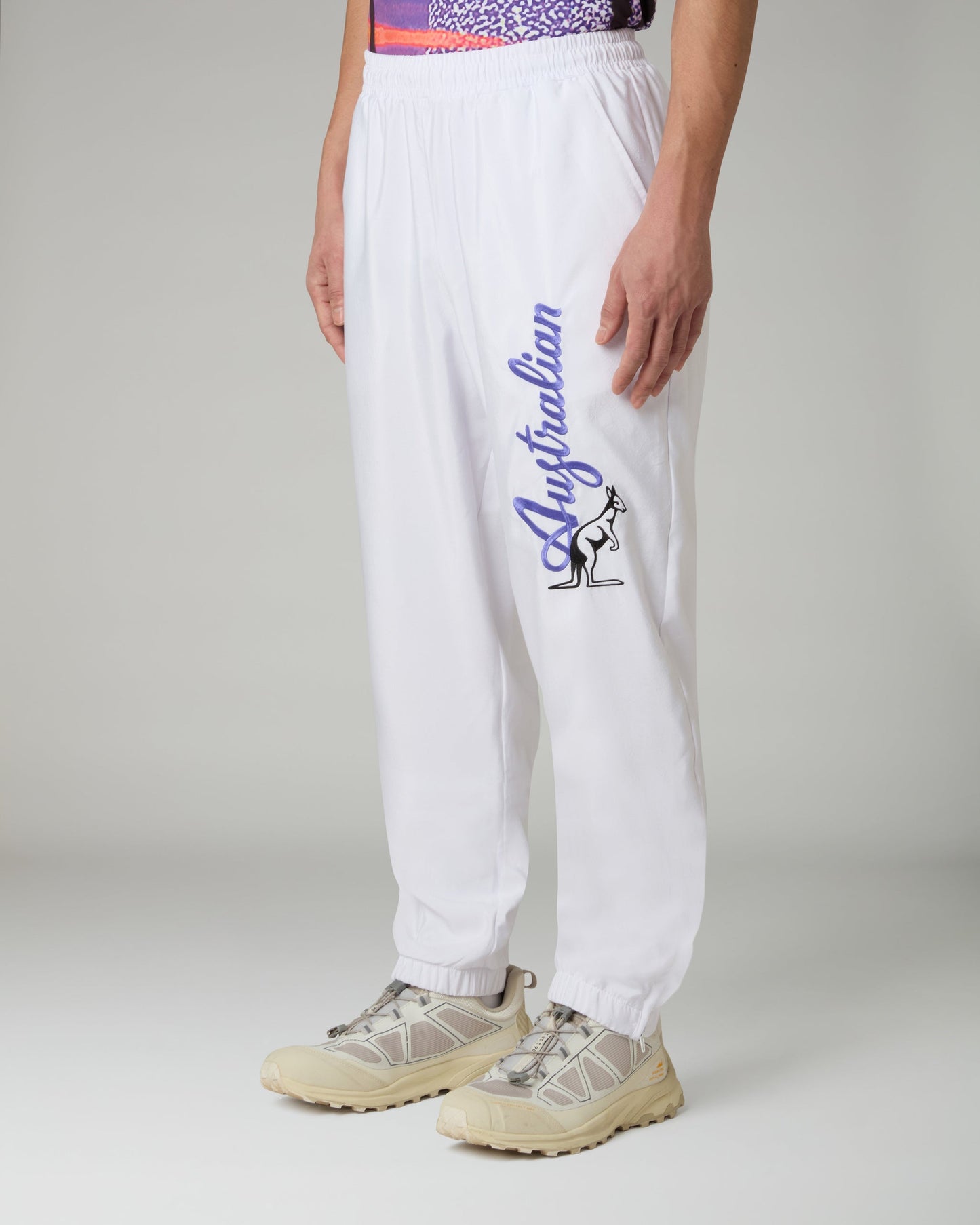 AUSTRALIAN GABBER ARCHIVE PANTALONE ANTIBES BUMPER LOGO ARUPA0015 002B STOCK