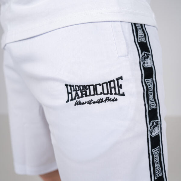 100% HARDCORE SHORT TRAINING PANTS ESSENTIAL WHITE