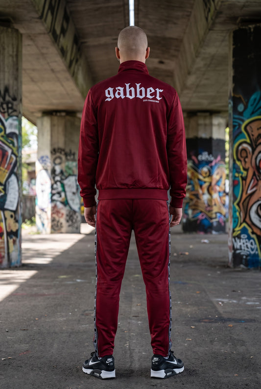100% HARDCORE TRAININGSUIT GABBER BORDEAUX