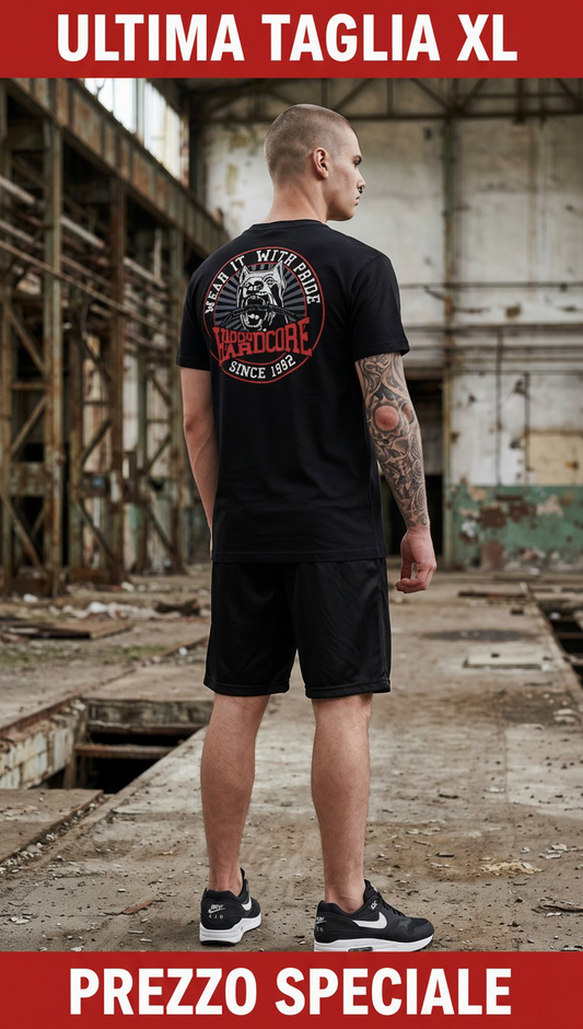 100% HARDCORE T-SHIRT Dog BLACK