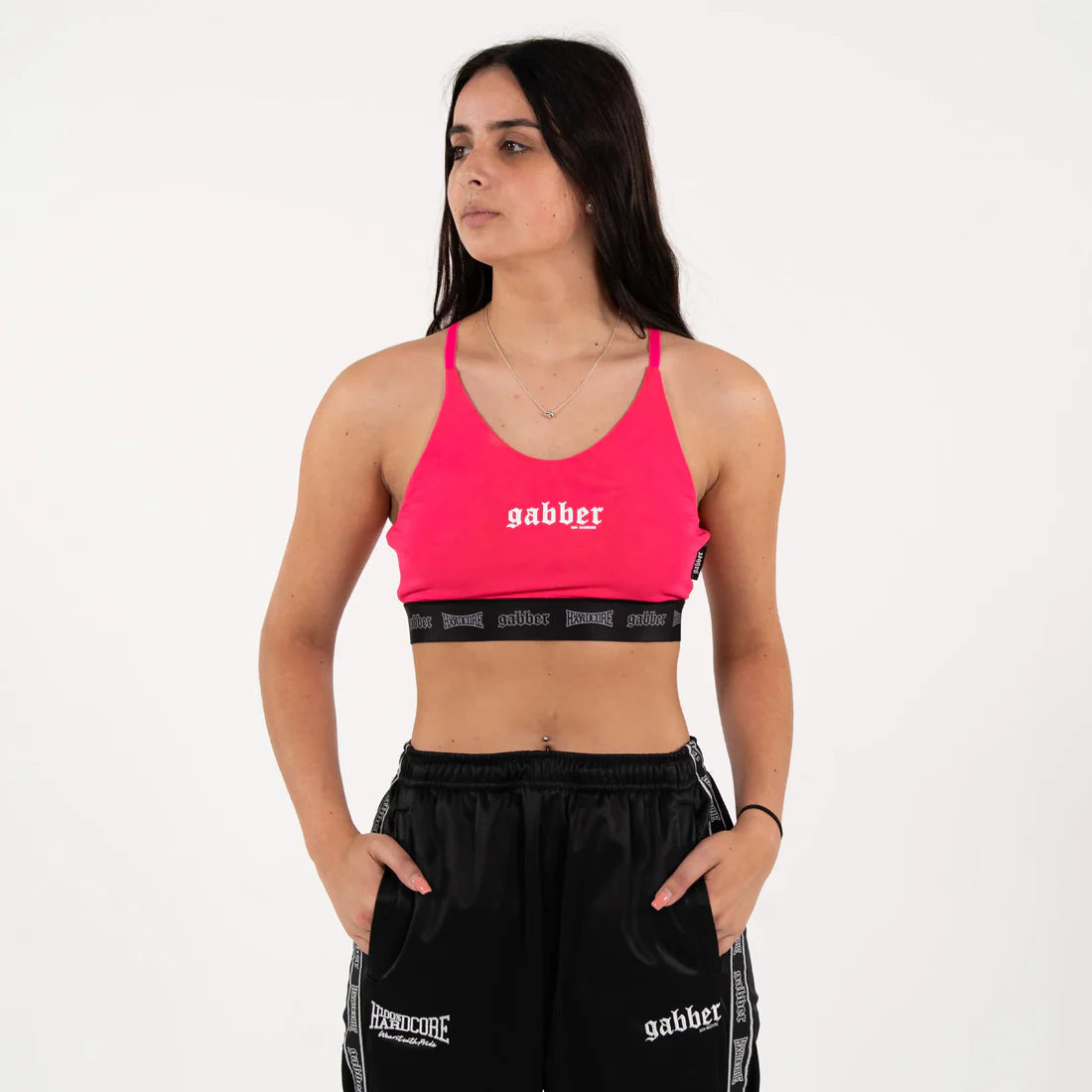 100% Hardcore Women Sport Top Taping Fuchsia