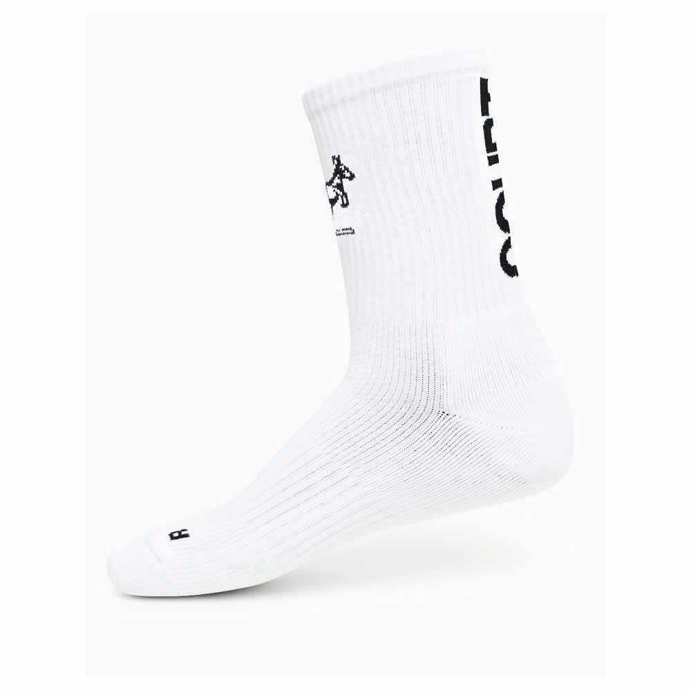 AUSTRALIAN SOCKS Logos Hard Court WHITE