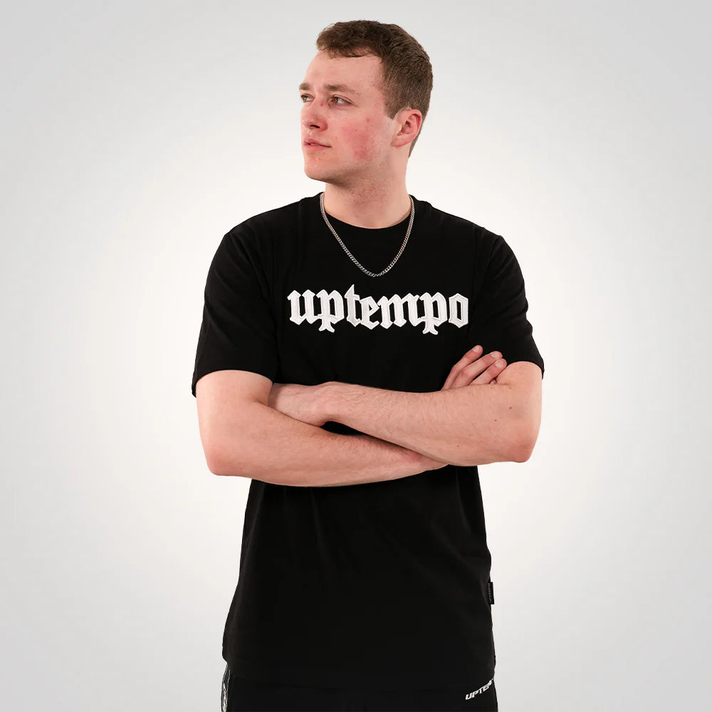 Uptempo T-shirt Old English Solid White
