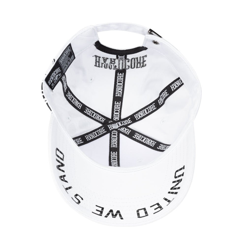 100% Hardcore Cap United We Stand White - GABBERPLANET