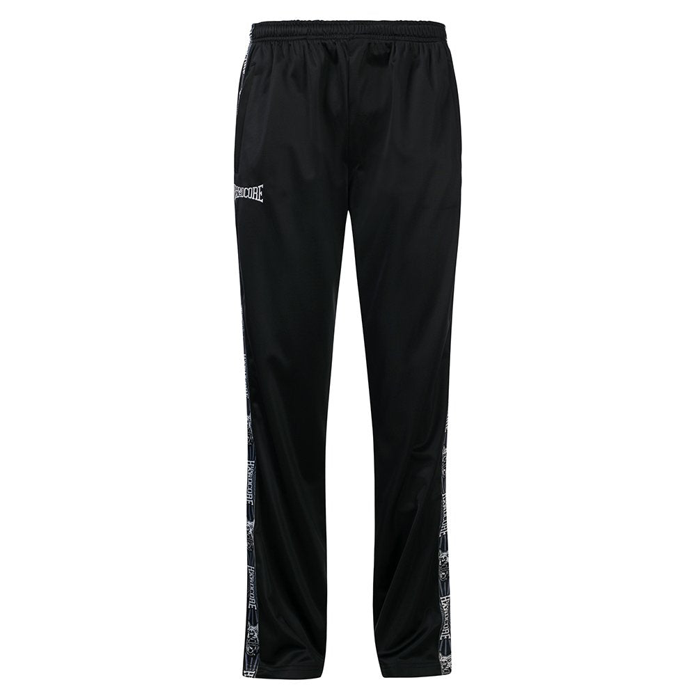 100% Hardcore Training Pants Taped Black - GABBERPLANET