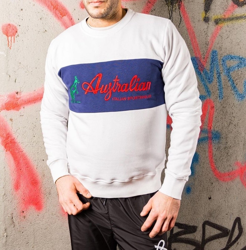 Australian Gabber Hooded Basic Big Logo Crewneck