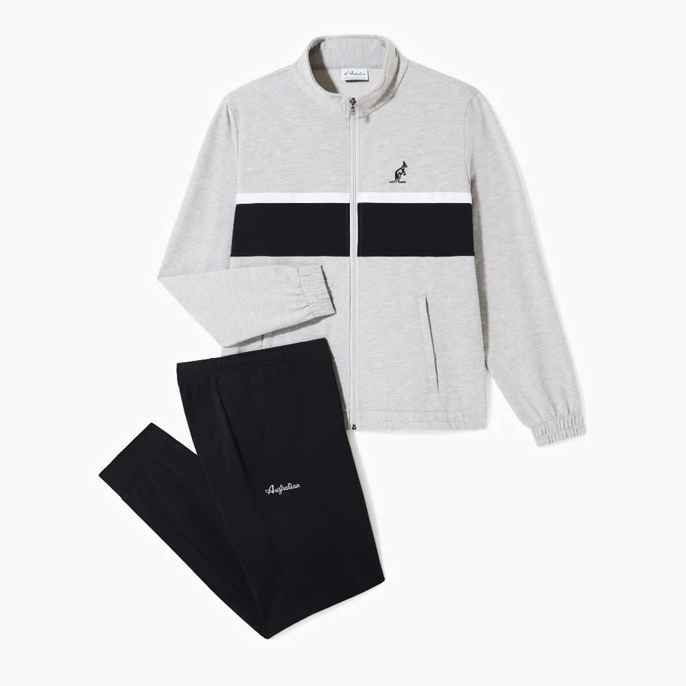 Australian Sportwear Piping Fleece Tracksuit - GABBERPLANET