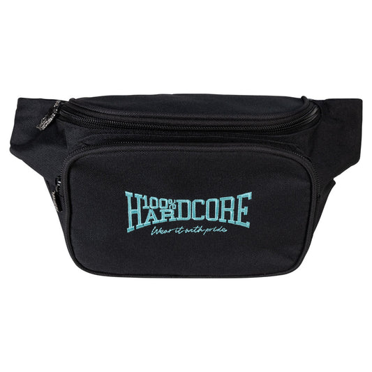100% Hardcore Hipbag Black Blue - GABBERPLANET