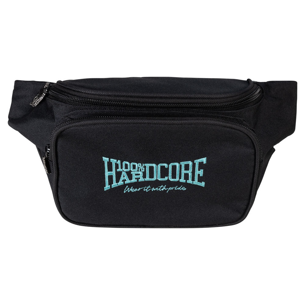 100% Hardcore Hipbag Black Blue - GABBERPLANET
