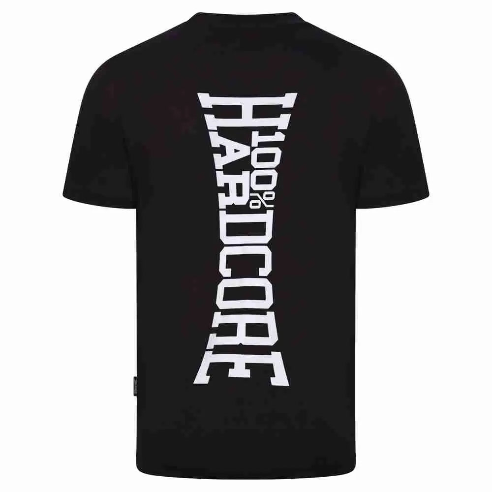 100% Hardcore T-shirt Vertical Black