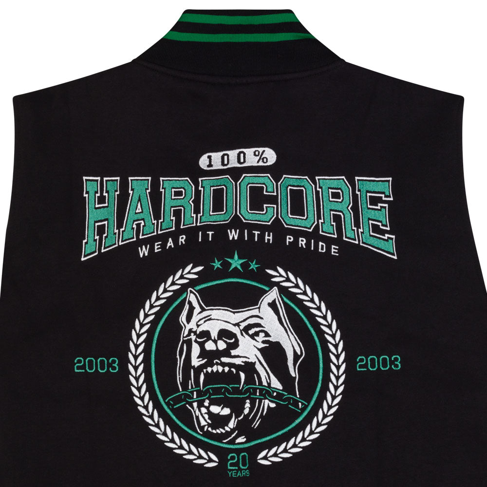100% Hardcore Varsity Jacket College 2003 Black