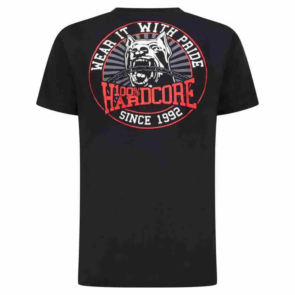 100% HARDCORE T-SHIRT Dog BLACK