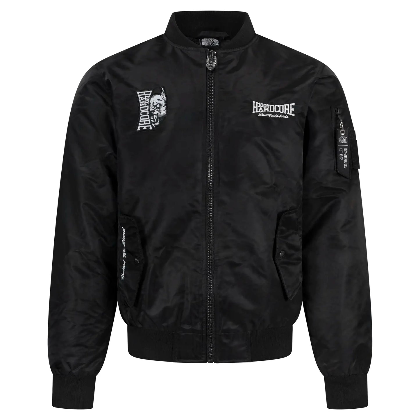 100% Hardcore Bomberjacket Branded Rage Black