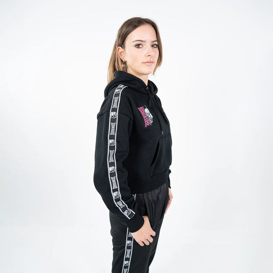 100% Hardcore Cropped Hoodie Essential Pink