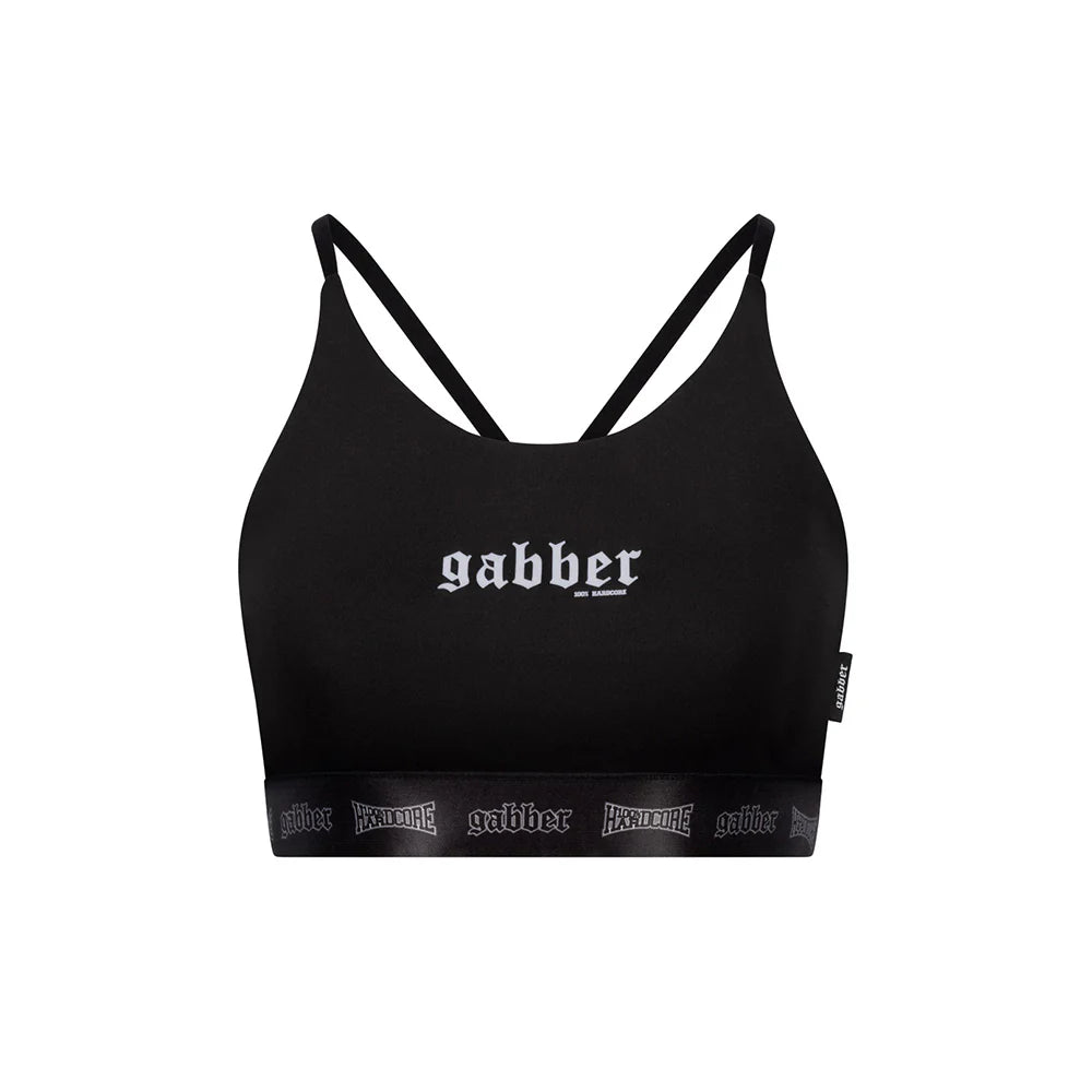 100% Hardcore Women Sport Top Taping Black