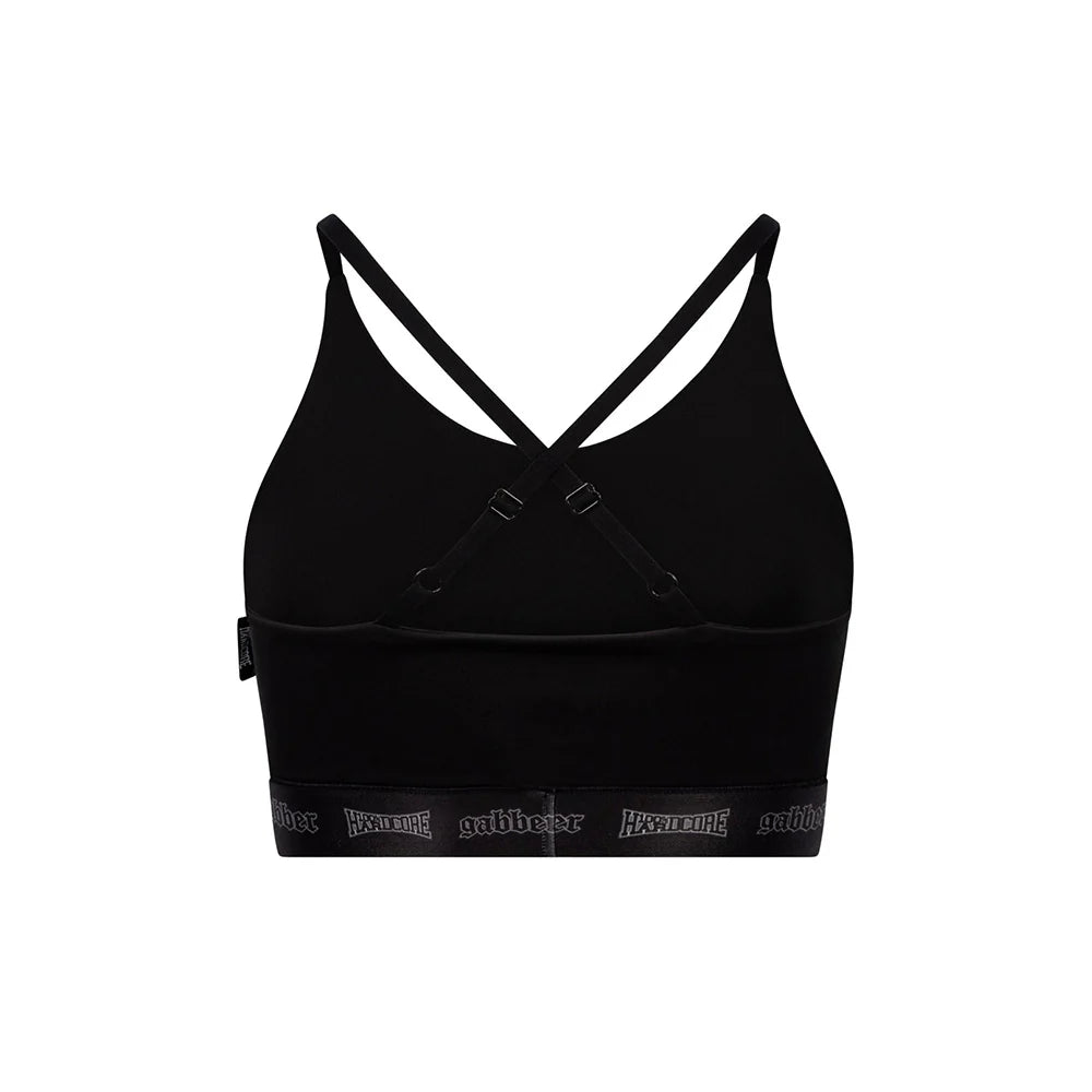100% Hardcore Women Sport Top Taping Black