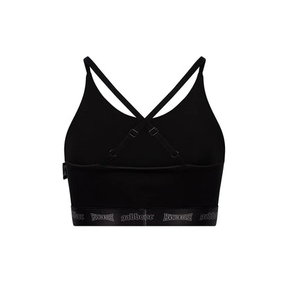 100% Hardcore Women Sport Top Taping Black