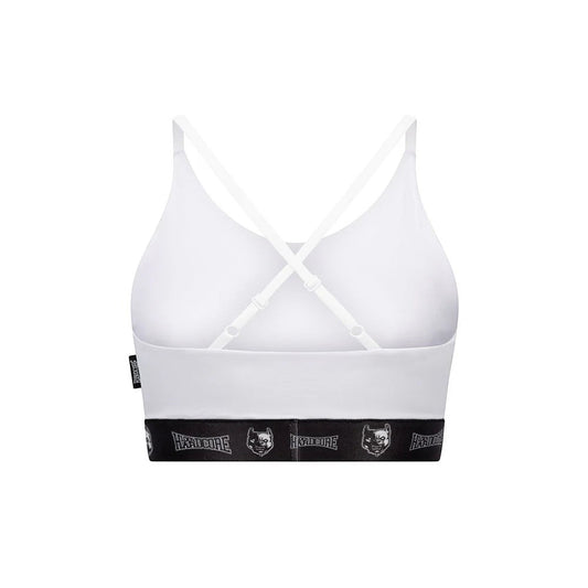 100% Hardcore Women Sport Top Taping White
