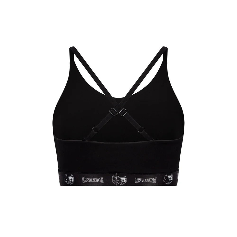100% Hardcore Women Sport Top Taping Black