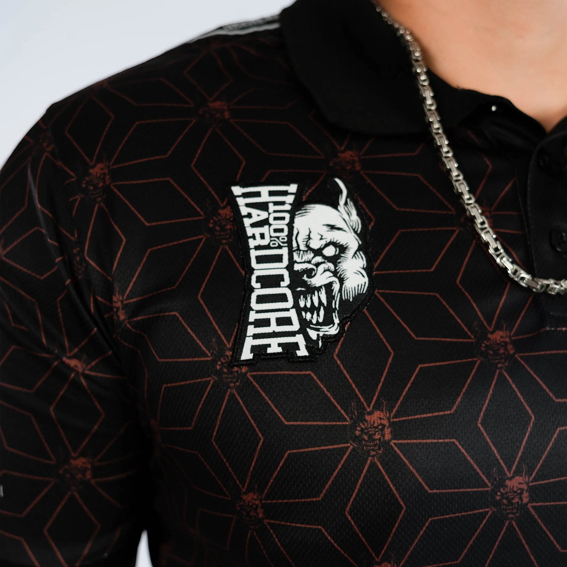100% Hardcore Soccershirt Essential Taped Red - Vista 6