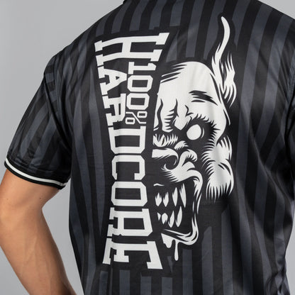 100% Hardcore Soccershirt Classic Striped Black